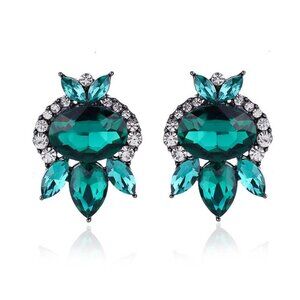 Green Stud Earrings